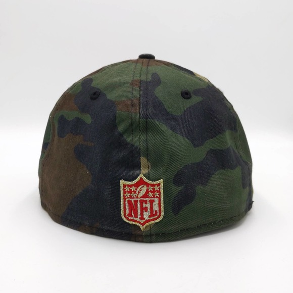 San Francisco 49ers Camo Fitted Hat NFL Reflective Cap New Era 5950 Green 7 3/8 - Picture 7 of 9